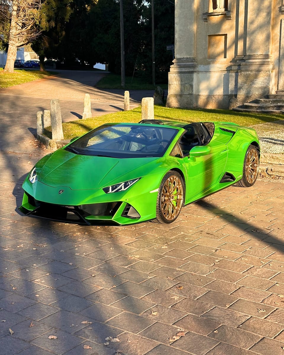 Noleggio Lamborghini Huracán EVO Spyder a Milano — BLN Luxury Rent